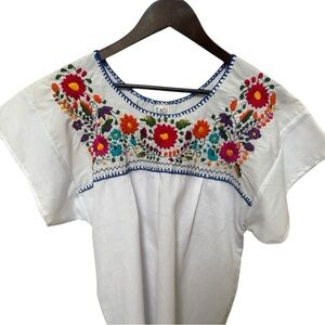 3 Mexican handmade blouses. Size medium